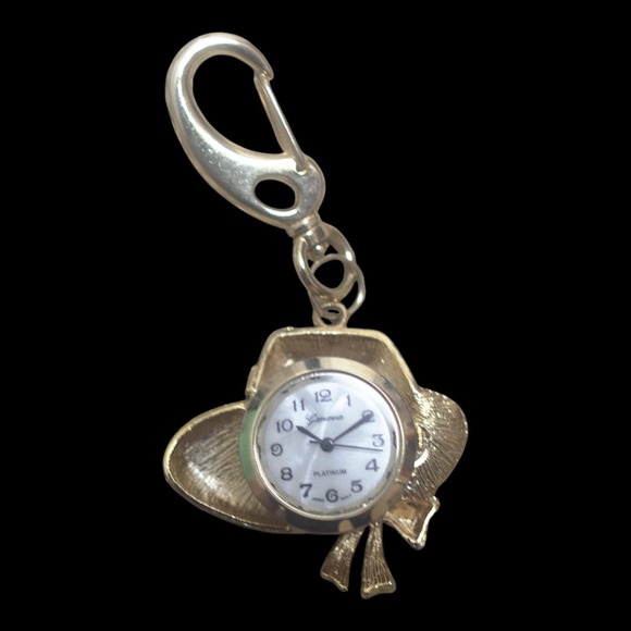 VTG Red Hat Society Jewelry Collection 8 Pieces Brooches, Earrings, Charm Watch - Picture 4 of 16